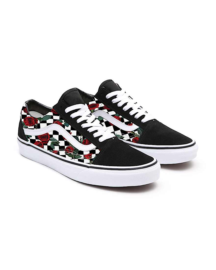 Checkerboard Roses Old Skool Personalizadas - 1