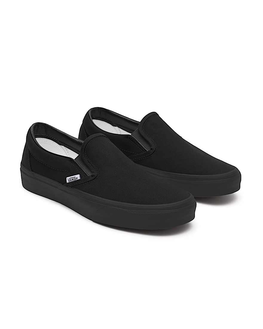Personalisierbare Total Black SlipOn mit breiter Passform VANS Schwarz HERO