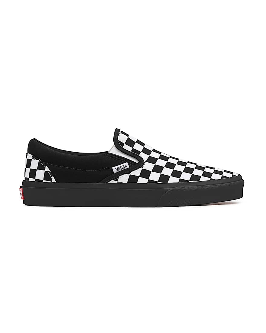Checkerboard Slip-On Personalizadas de horma ancha
