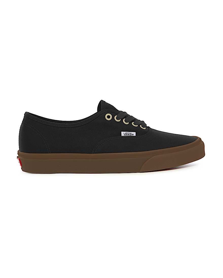 Personalisierbare Total Black Gum Sole Authentic mit breiter Passform VANS Schwarz ALT1