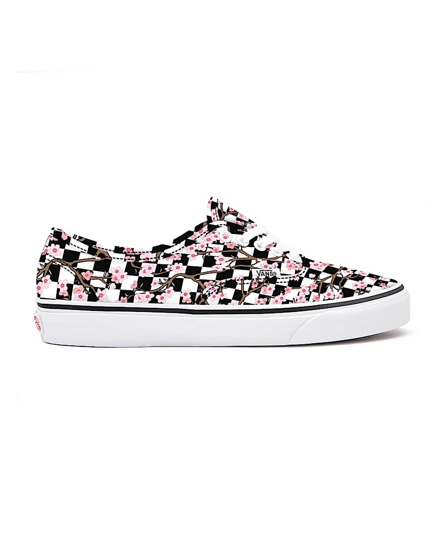 Personalisierbare Cherry Blossom Checkerboard Authentic VANS Multicolour ALT1