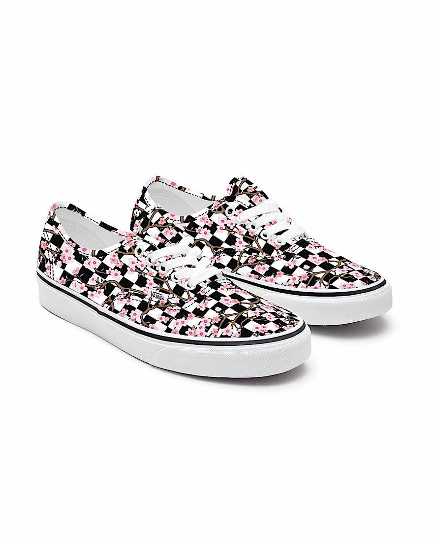 Personalisierbare Cherry Blossom Checkerboard Authentic VANS Multicolour HERO