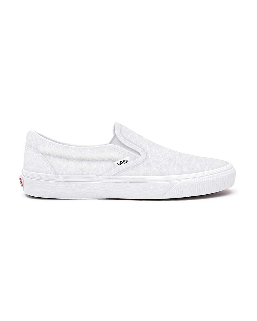 Customs Total White Leather Slip-On