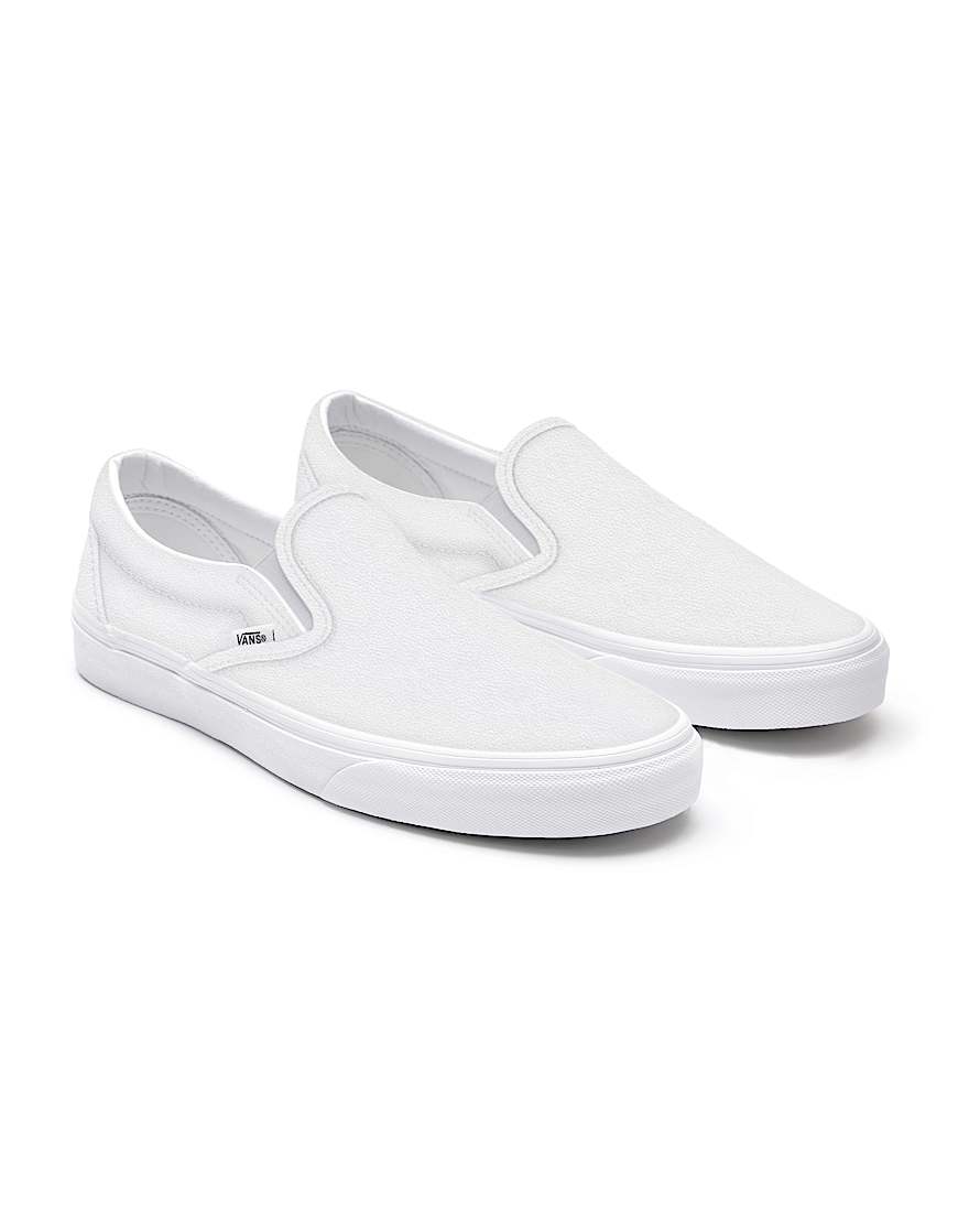Customs Total White Leather Slip-On - 1
