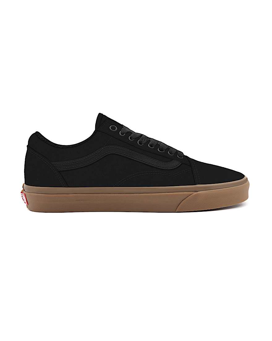 Personalisierbare Total Black Gum Sole Old Skool VANS Schwarz ALT1