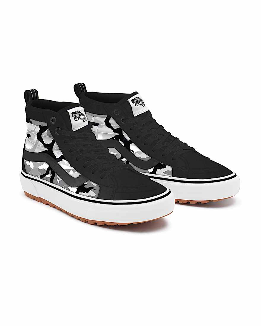 Personalisierbare Camo BlackGrey Sk8Hi MTE VANS Schwarz HERO