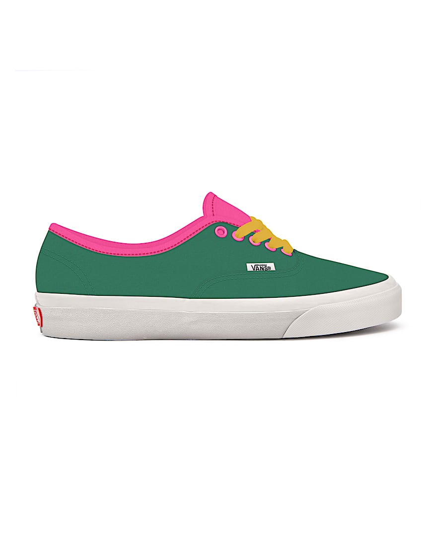Personalisierbare Clashing Colours  Ultramarine Green and Neon Pink Authentic VANS Grn ALT1