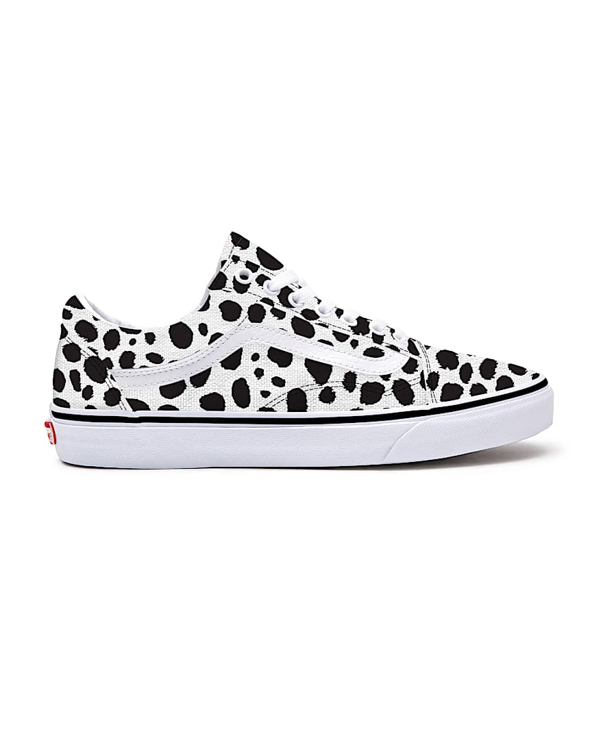 Personalisierbare Dalmatian Old Skool VANS SchwarzWei ALT1