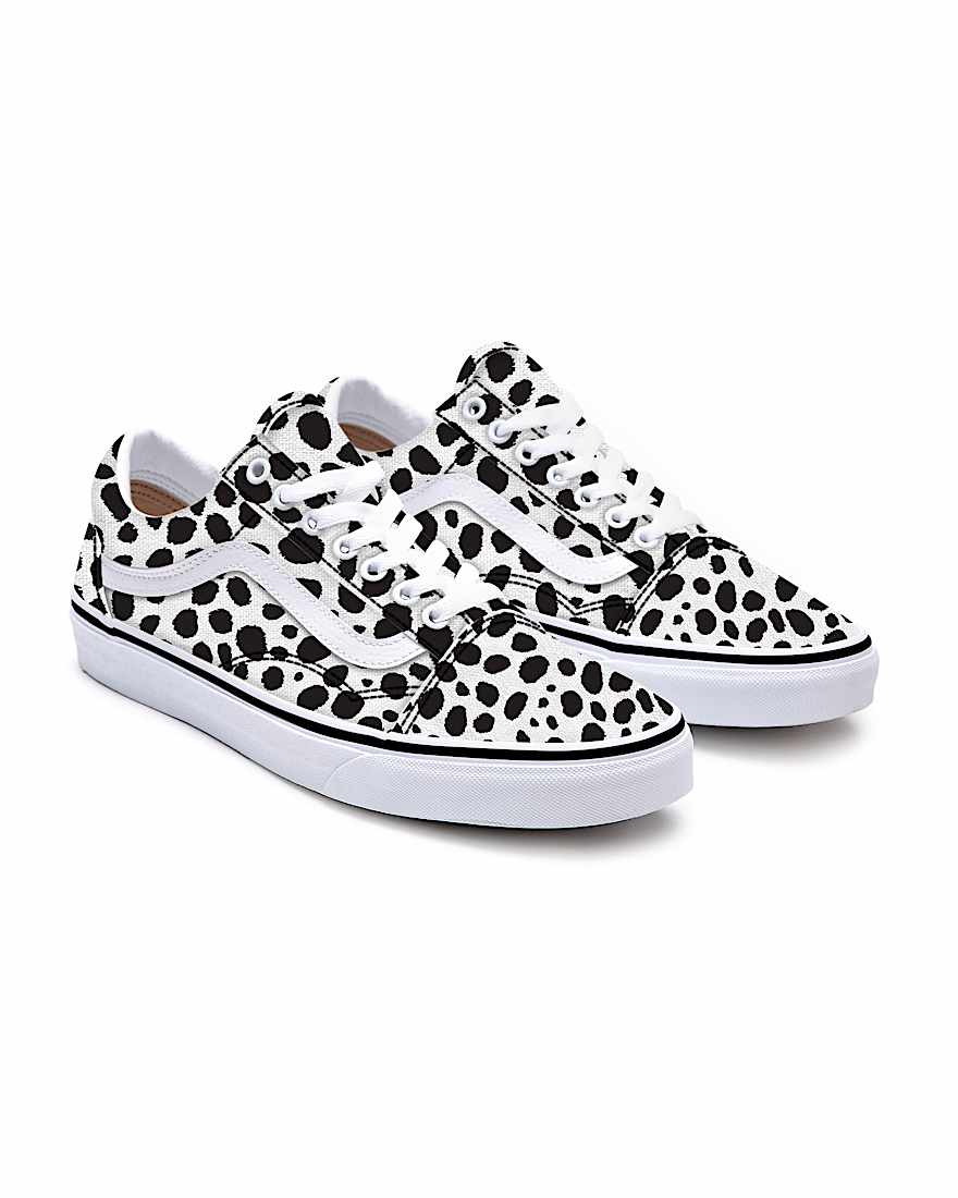 Personalisierbare Dalmatian Old Skool VANS SchwarzWei HERO