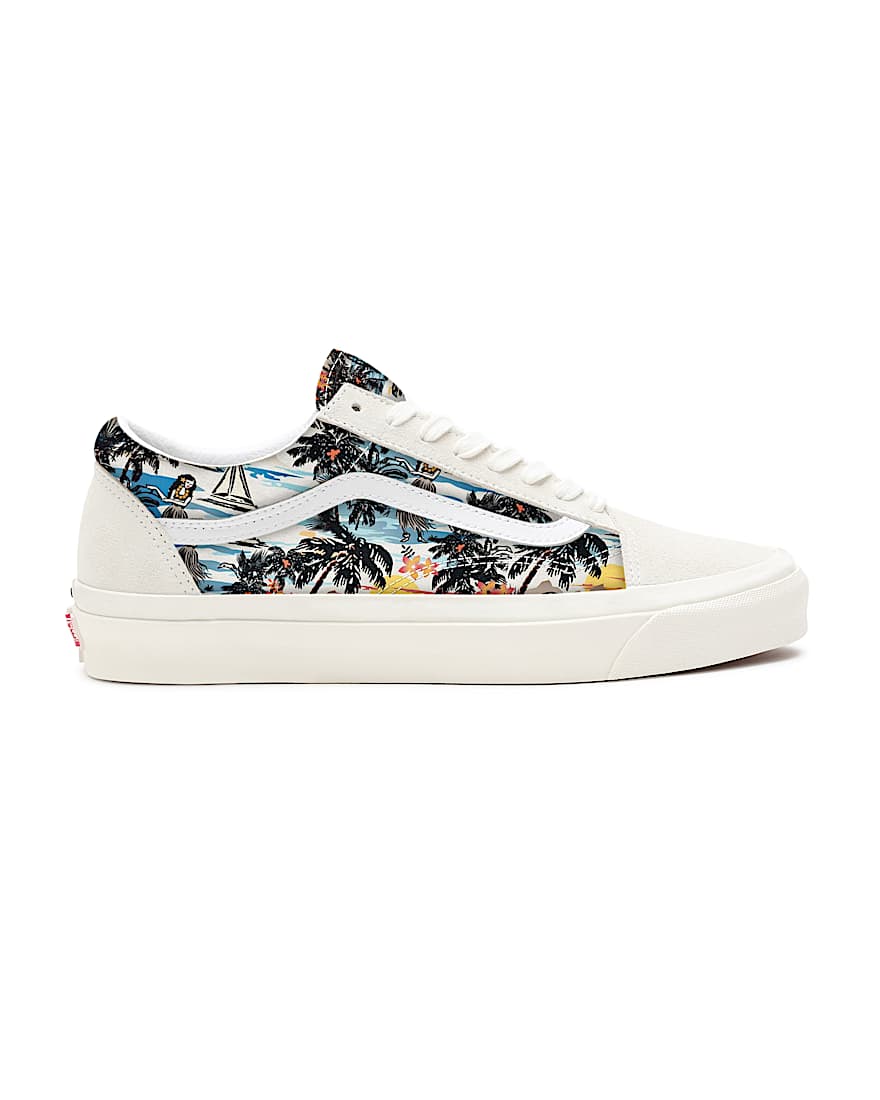 Personalisierbare Aloha Old Skool VANS Wei ALT1