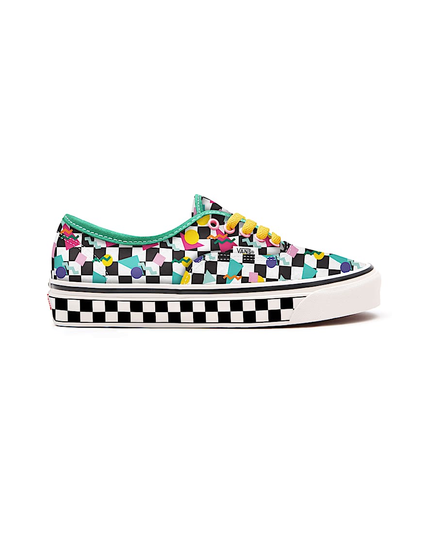 Kids Customs Geometric Checkerboard Authentic Shoes (4-8 years)