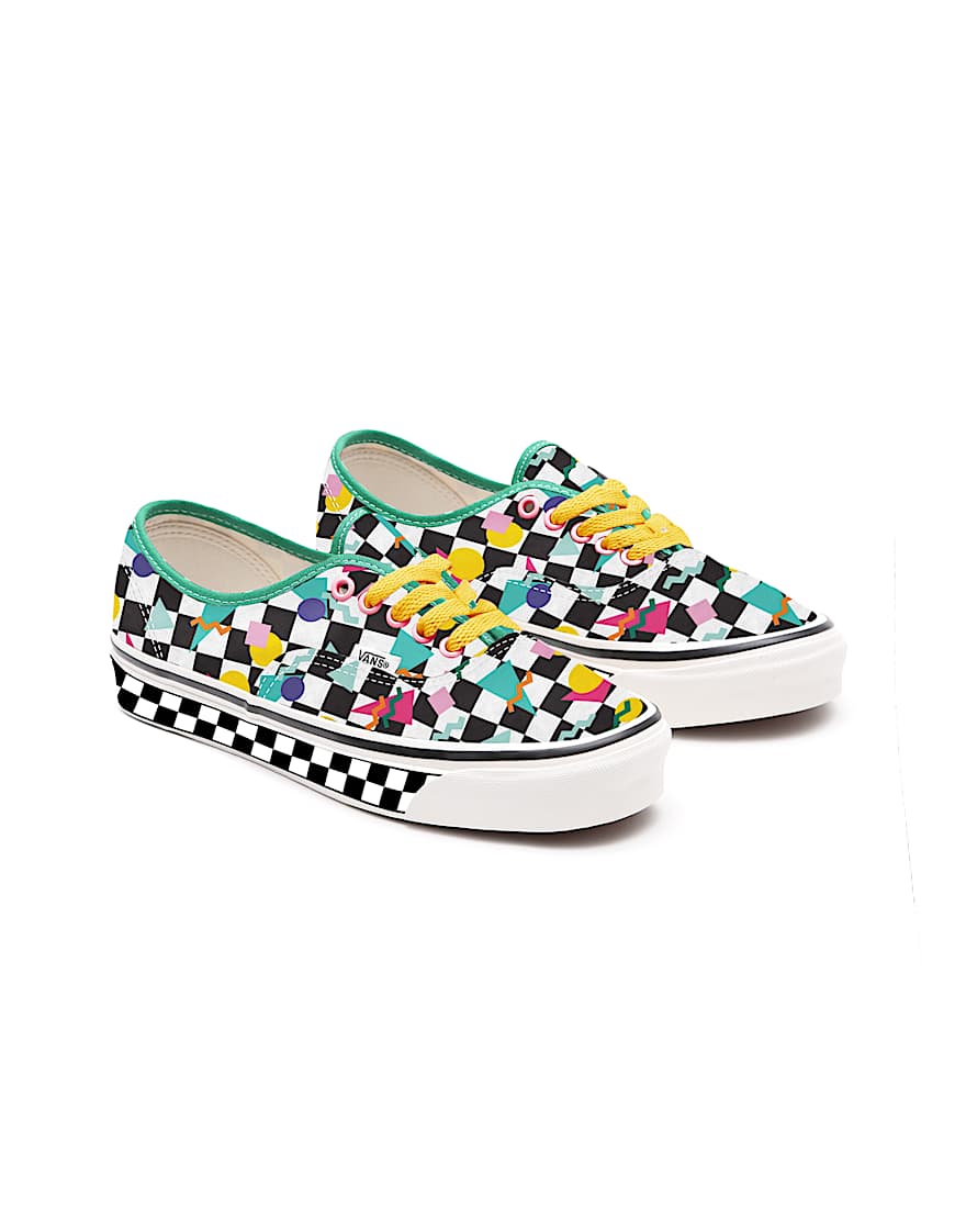 Kinder Personalisierbare Geometric Checkerboard Authentic Schuhe 48 Jahre VANS Multicolour HERO