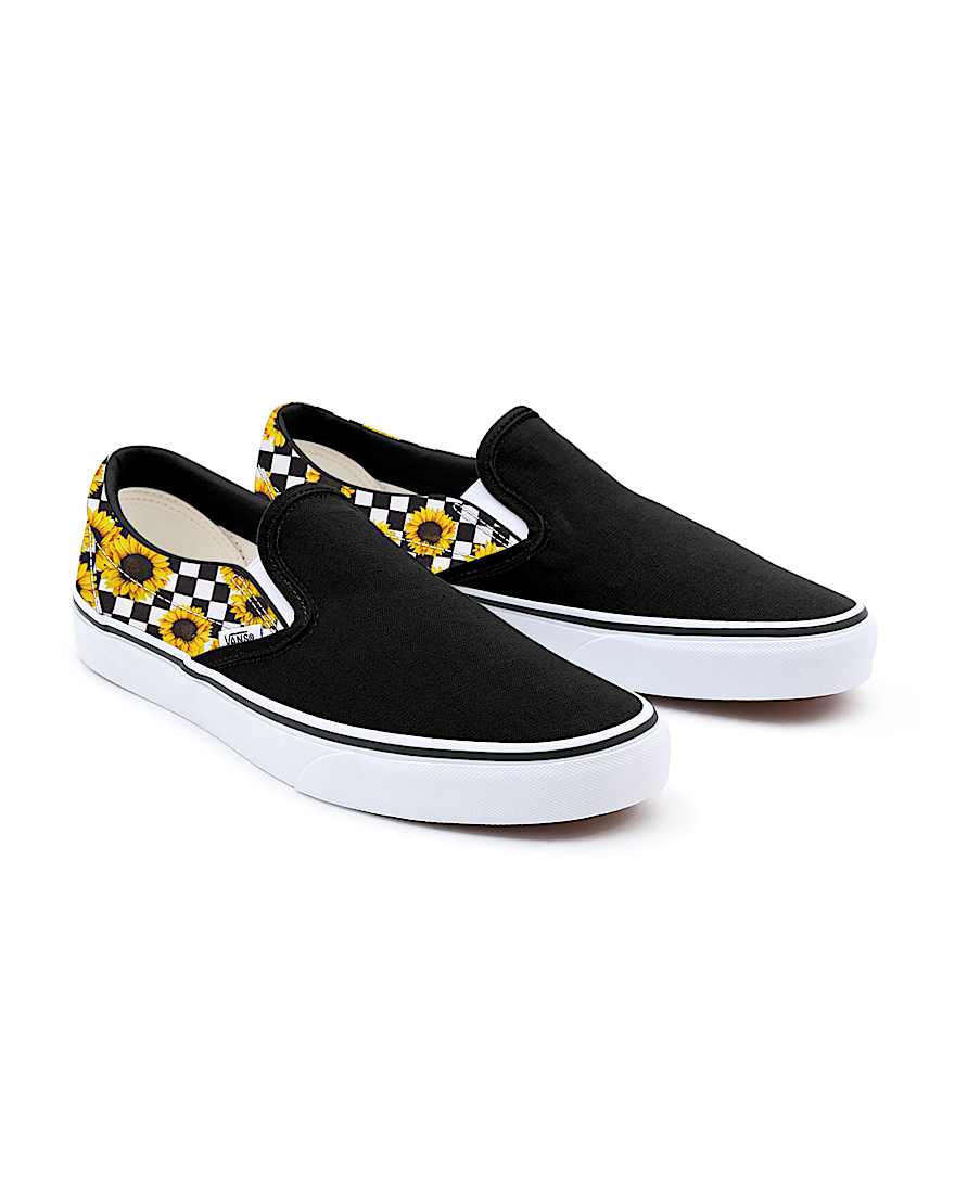Personalisierbare Sunflower SlipOn VANS GelbSchwarz HERO