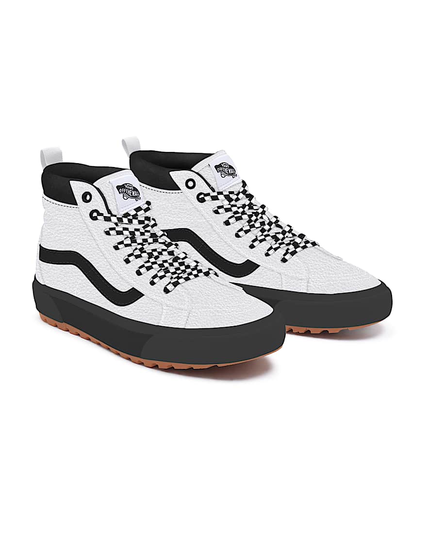 Personalisierbare White Leather Sk8Hi MTE VANS Wei HERO