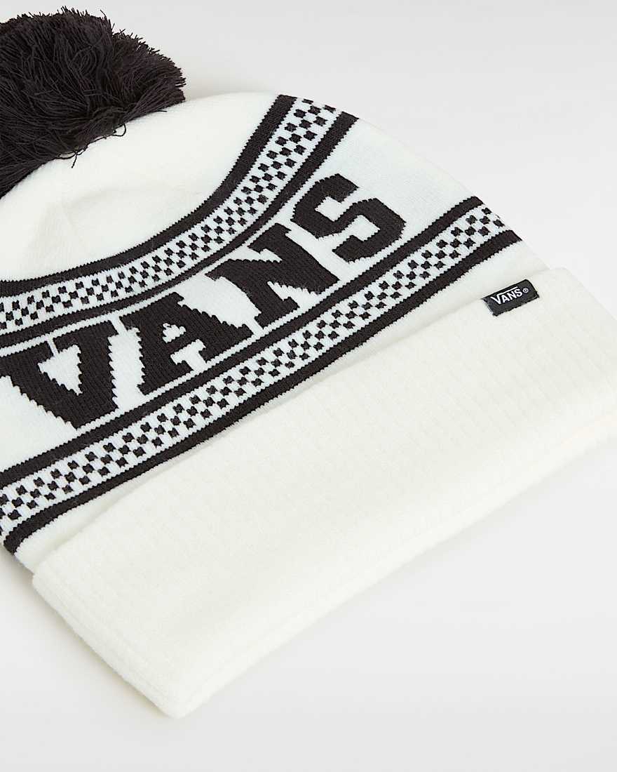 Vans Check Beanie met pompon
