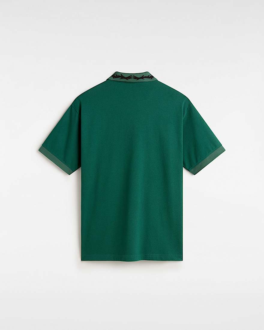 Skate Polohemd aus Netzstoff VANS Grn ALT1