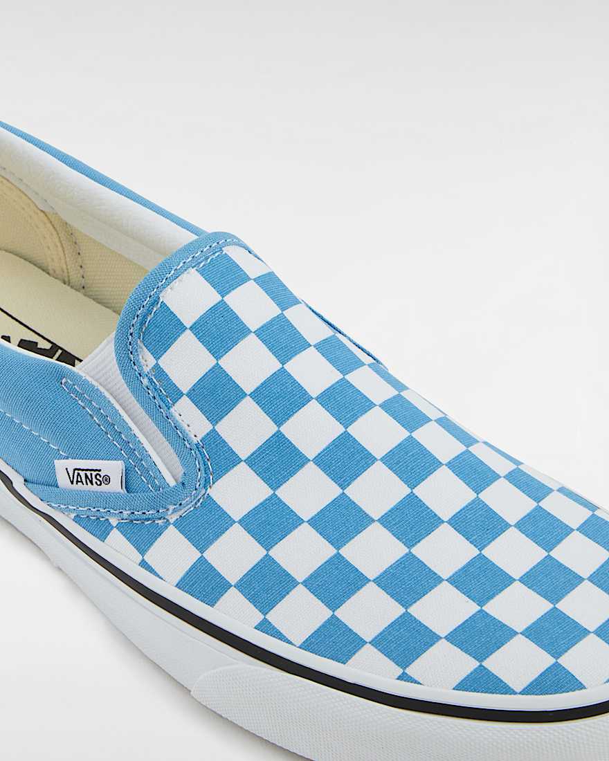 Classic SlipOn Checkerboard Schuhe VANS Blau ALT3