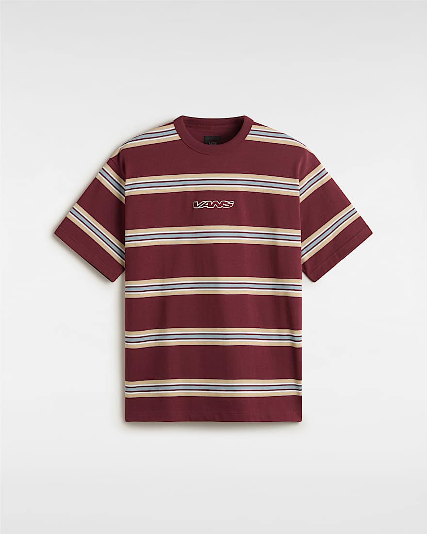 Mesa Stripe TShirt VANS Bordeaux HERO