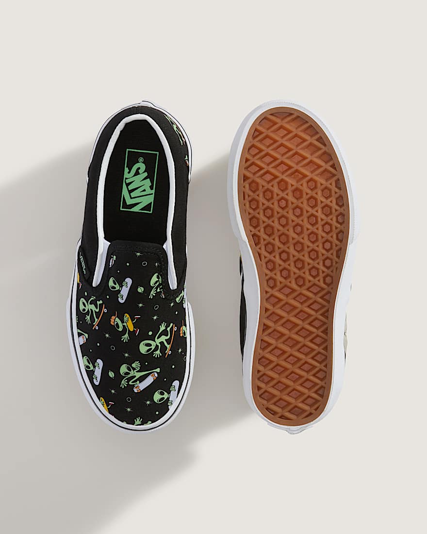 Kinder Classic SlipOn Schuhe 48 Jahre VANS SchwarzGrn ALT2