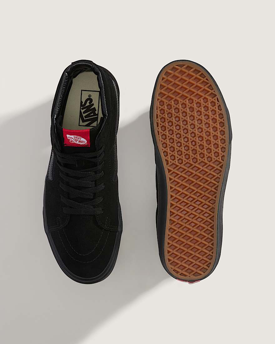 Suede Sk8Hi Schuhe VANS Schwarz ALT2