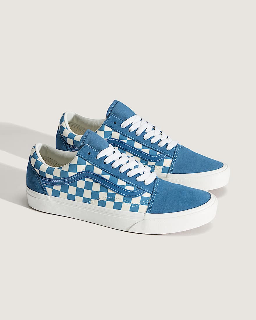 Old Skool Checkerboard Schuhe VANS Blau ALT1
