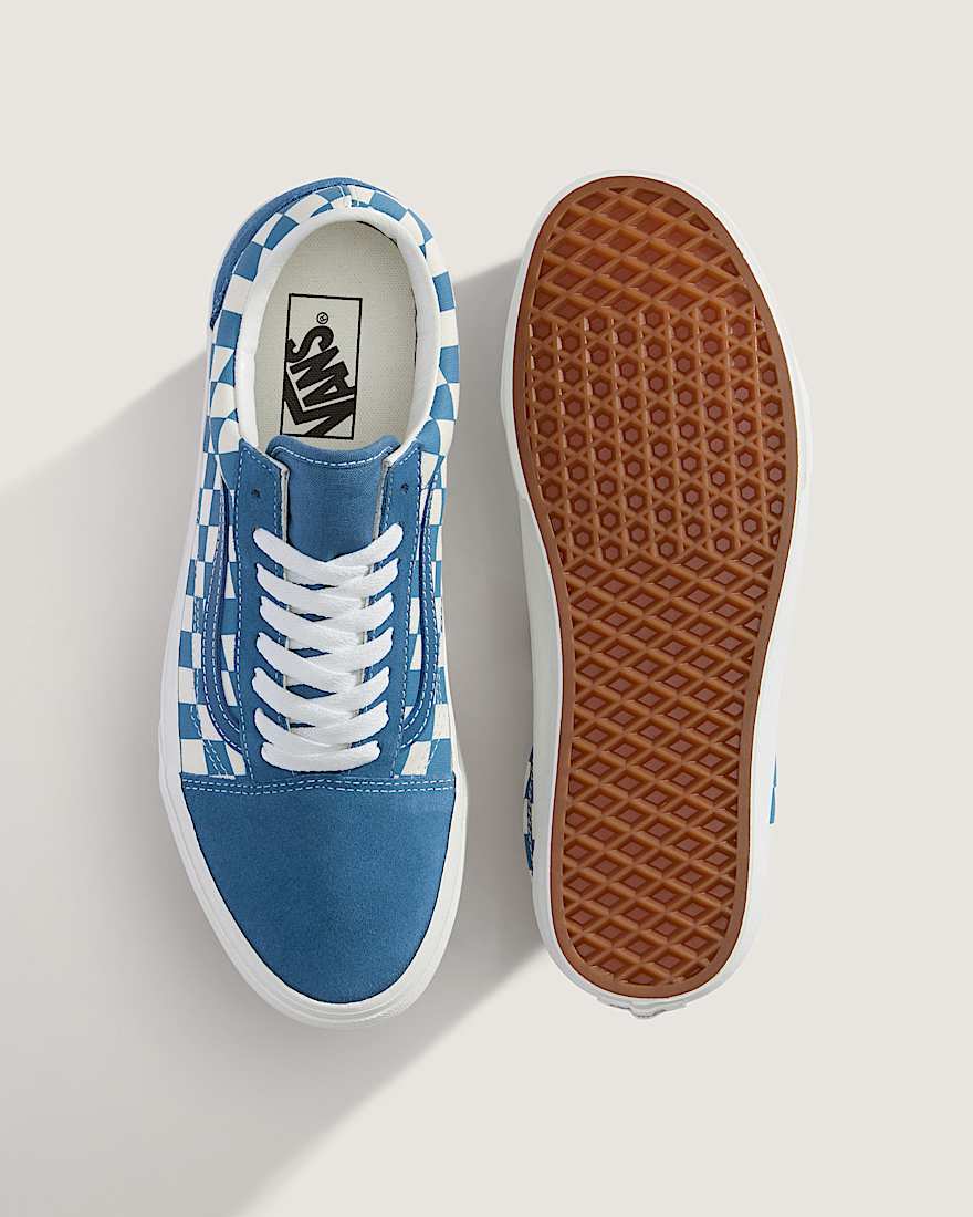 Old Skool Checkerboard Schuhe VANS Blau ALT2