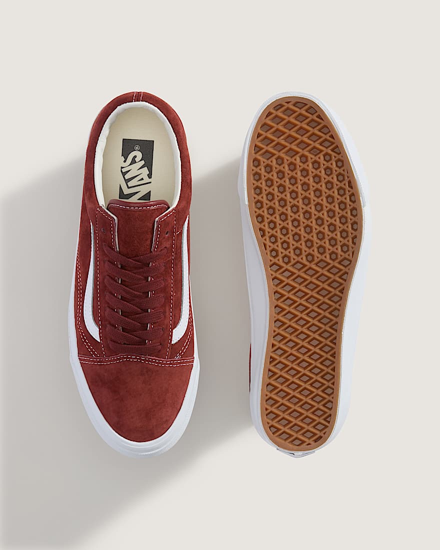 Premium Old Skool Pig Wildlederschuhe VANS Bordeaux ALT2