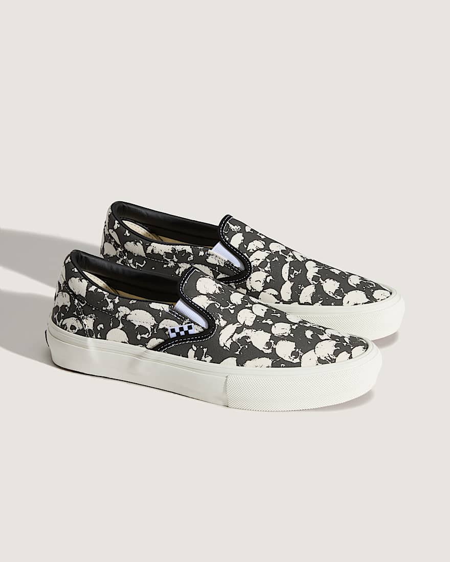 Skate SlipOn Gum Schuhe VANS Schwarz ALT1