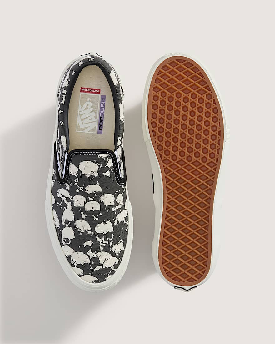 Skate SlipOn Gum Schuhe VANS Schwarz ALT2