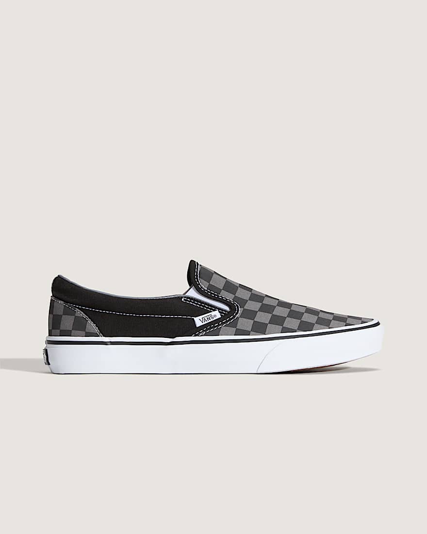 Checkerboard Classic SlipOn Schuhe VANS SchwarzGrau ALT5