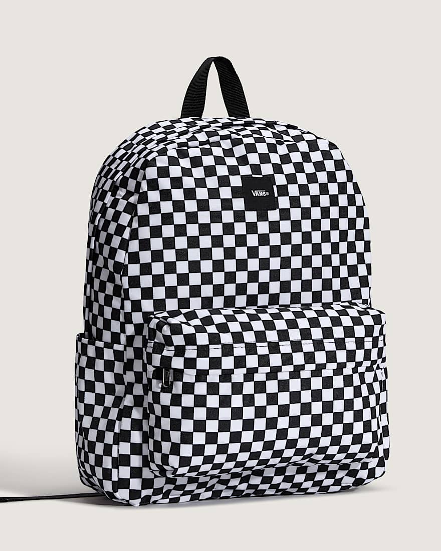 Old Skool Check Rucksack VANS Schwarz ALT1