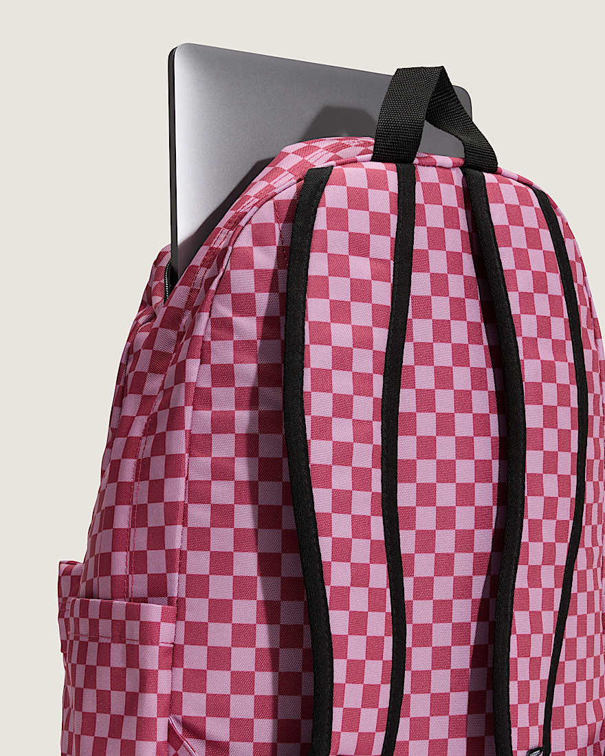 Old Skool Check Rucksack VANS Rosa ALT4