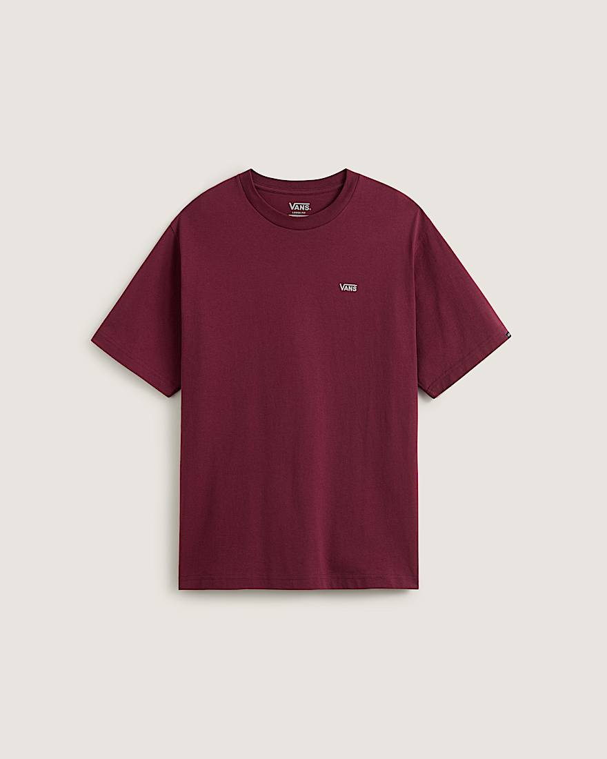 Left Chest Logo II TShirt VANS Bordeaux HERO