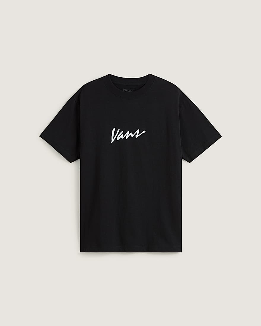 Classic Script TShirt VANS Schwarz HERO