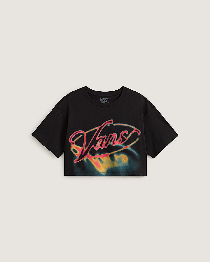 Afterburn Crop TShirt VANS Schwarz HERO