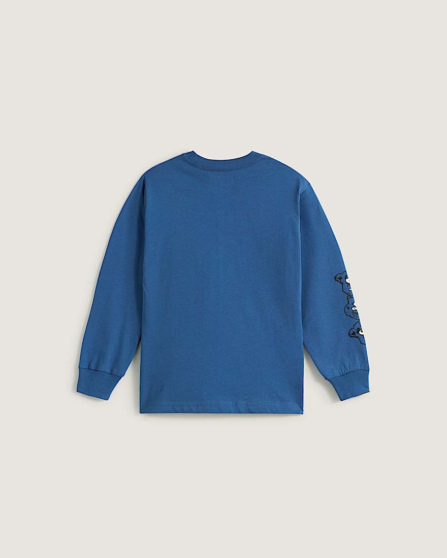 Kleine Kinder Dizzy Bear Long Sleeve TShirt 48 Jahre VANS Blau ALT1