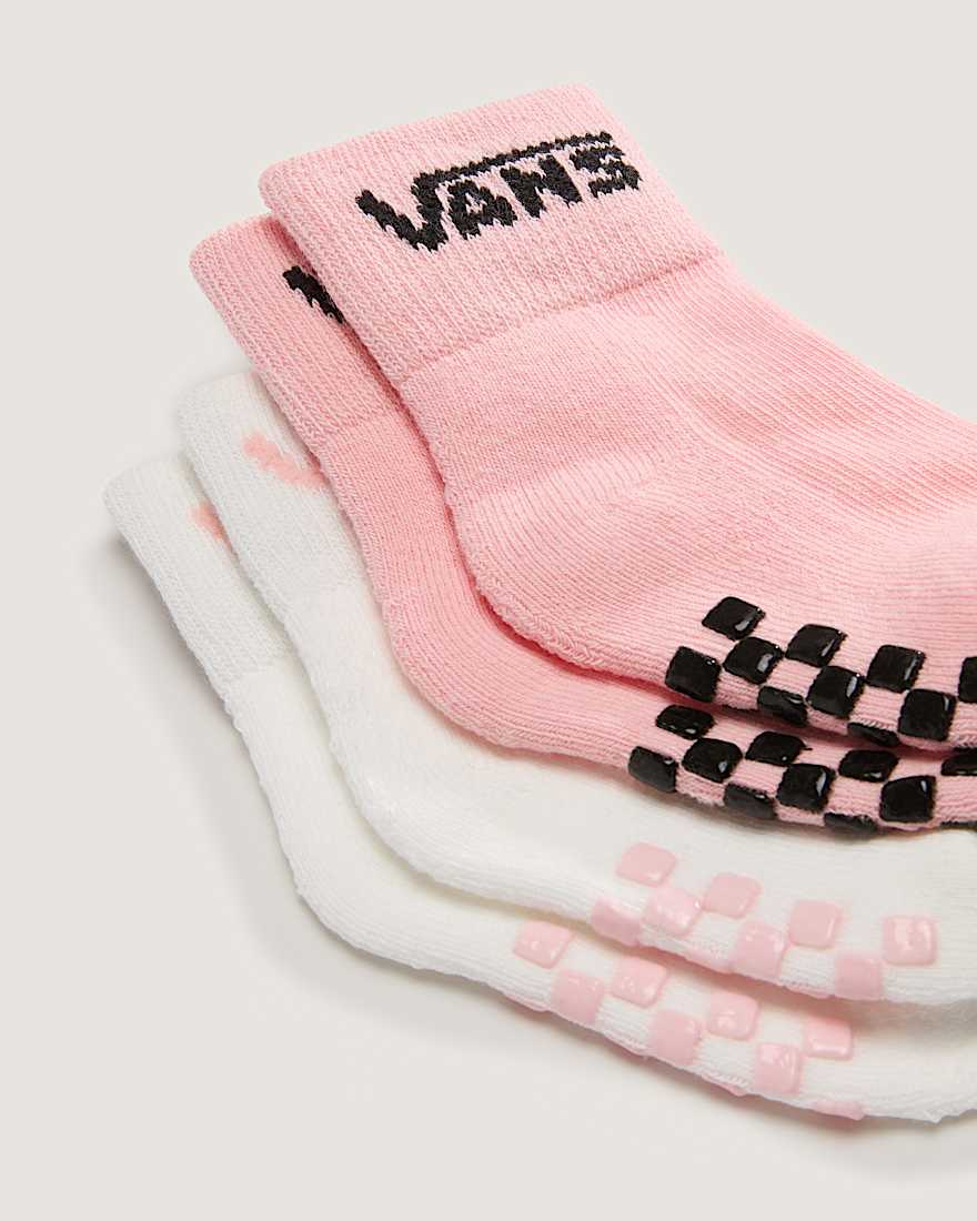 Kleinkinder Classic Crew Checkerboard Socken VANS Rosa ALT2