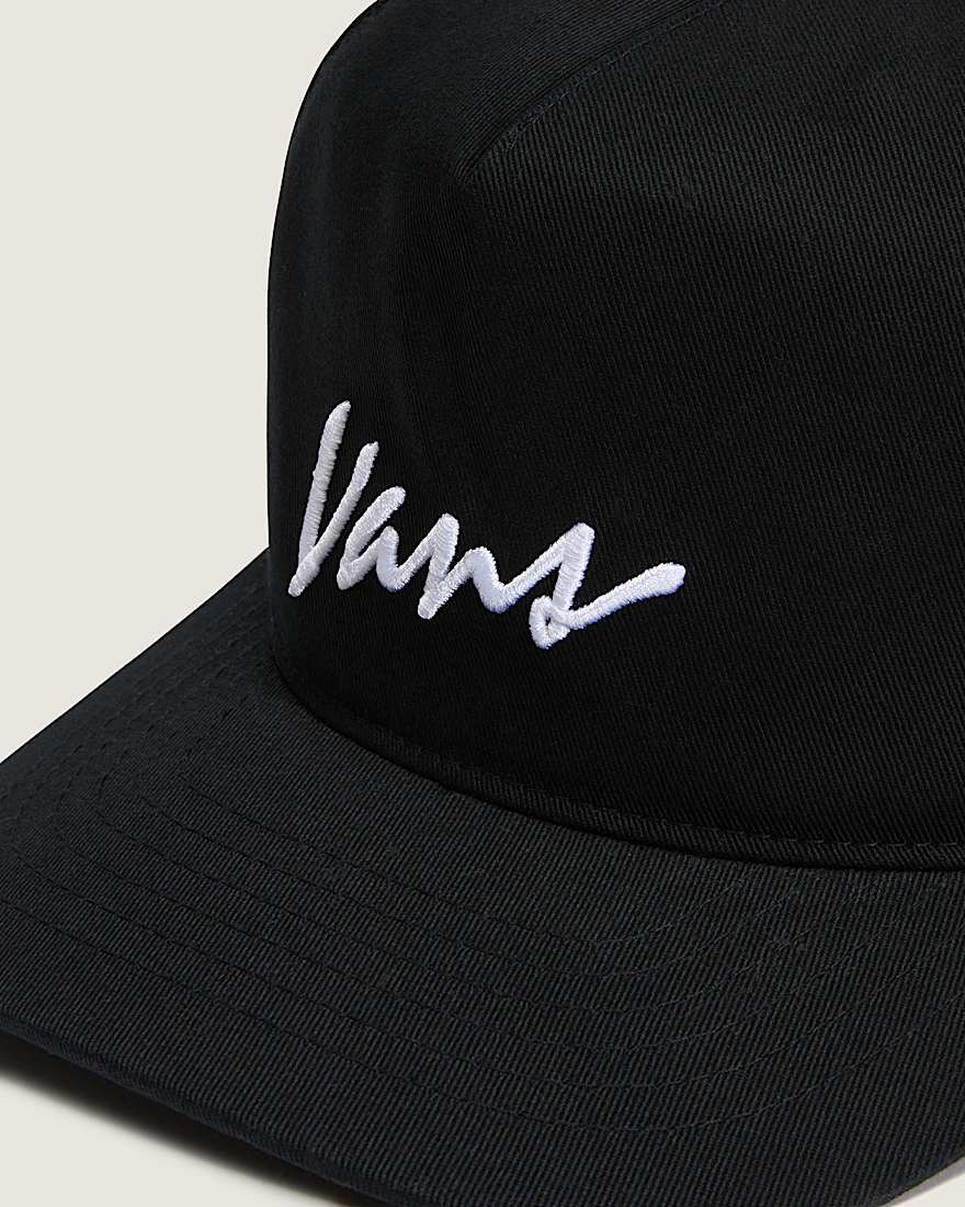 Classic Script Snapback Cap VANS Schwarz ALT2