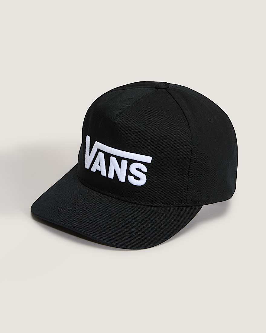 Drop V Logo Snapback Cap VANS Schwarz HERO