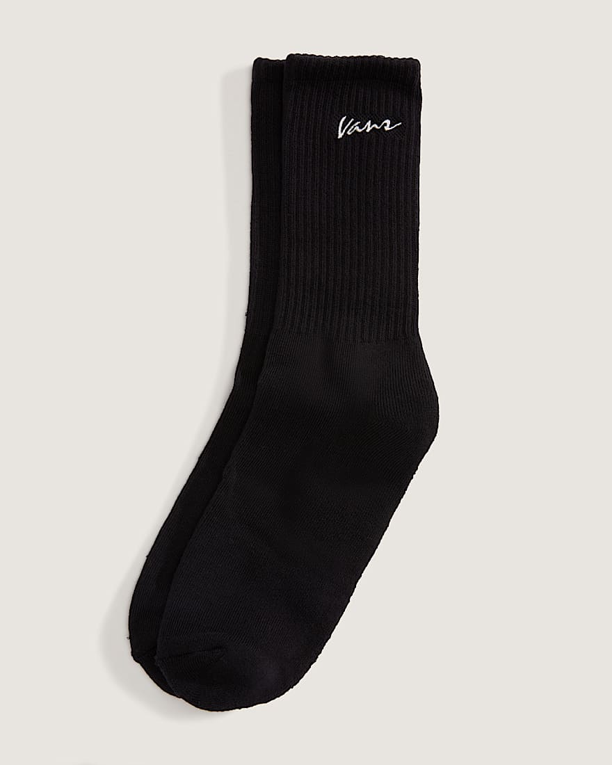 Classic Script Crew Socken 1 Paar VANS Schwarz HERO