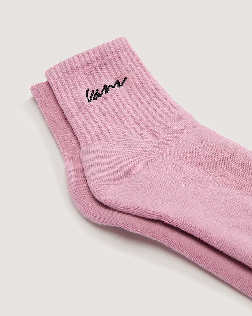 Classic Script Half Crew Socken 1 Paar VANS Rosa ALT2