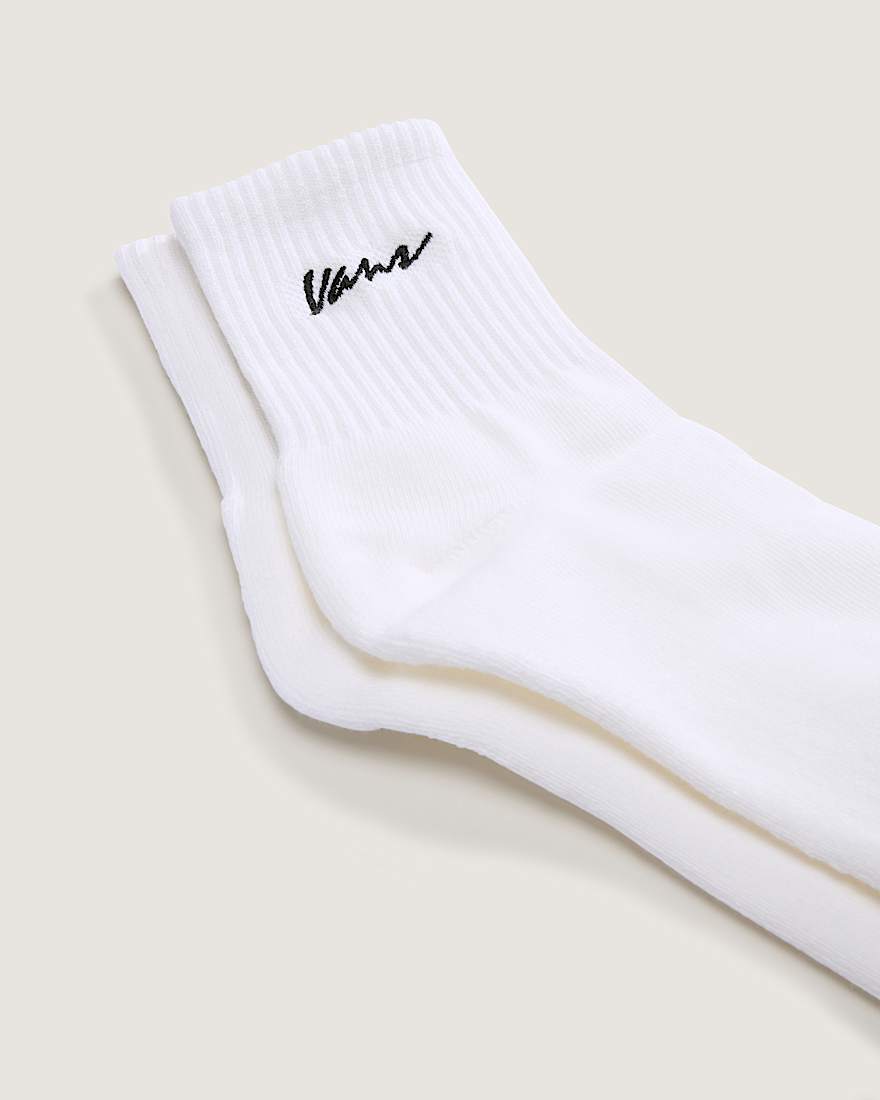Classic Script Half Crew Socken 1 Paar VANS Wei ALT2
