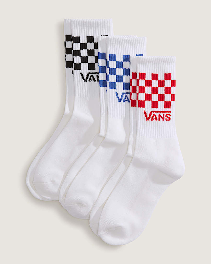 Classic Check Crew Socken 3 Paar VANS Wei HERO