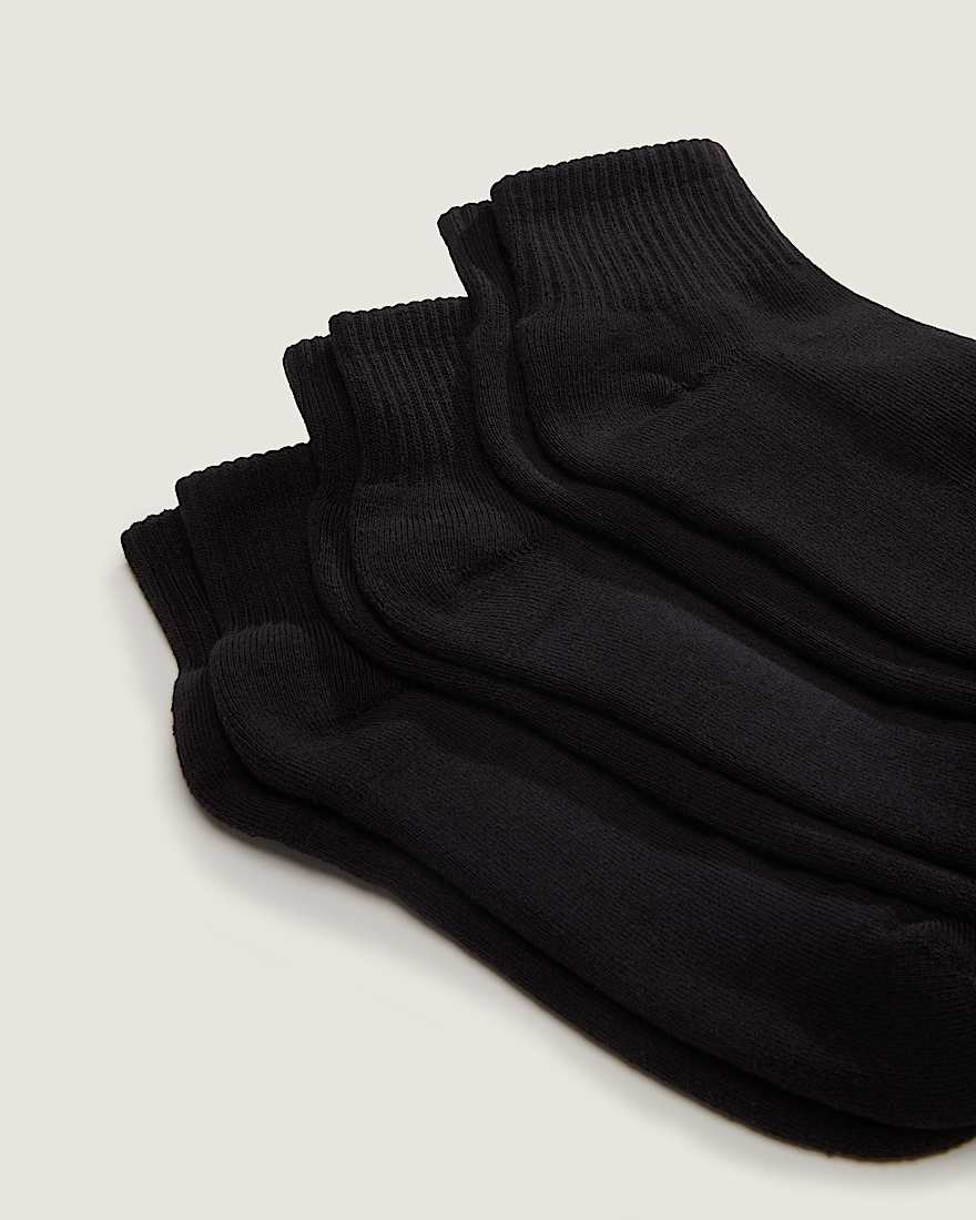 Classic Quarter Crew Socken 3 Paar VANS Schwarz ALT2