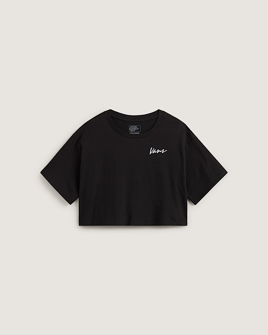 Classic Script TShirt VANS Schwarz HERO