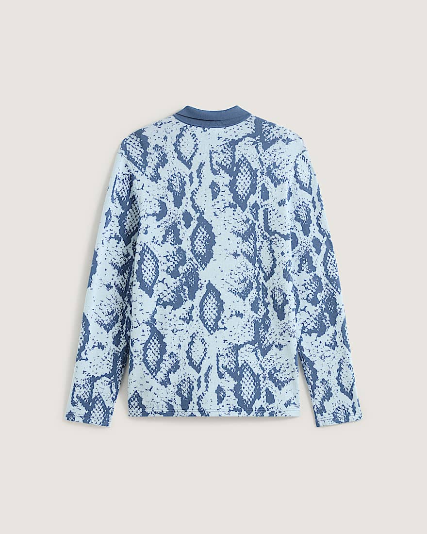 Raw Instinct Long Sleeve Polo VANS Blau ALT1