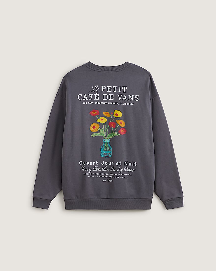 Caf Vans Oversized Crew Sweatshirt VANS Grau ALT1
