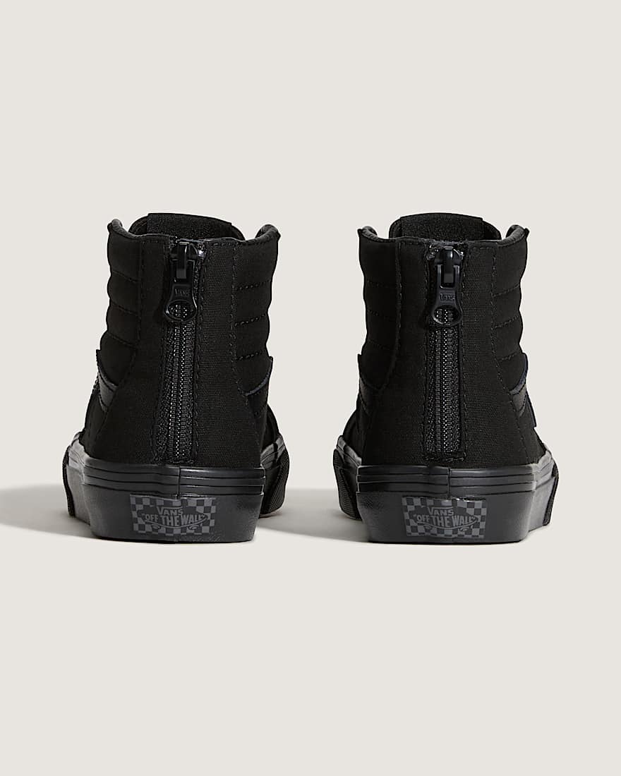 Kleine Kinder SK8Hi Zip Schuhe 48 Jahre VANS Schwarz ALT3