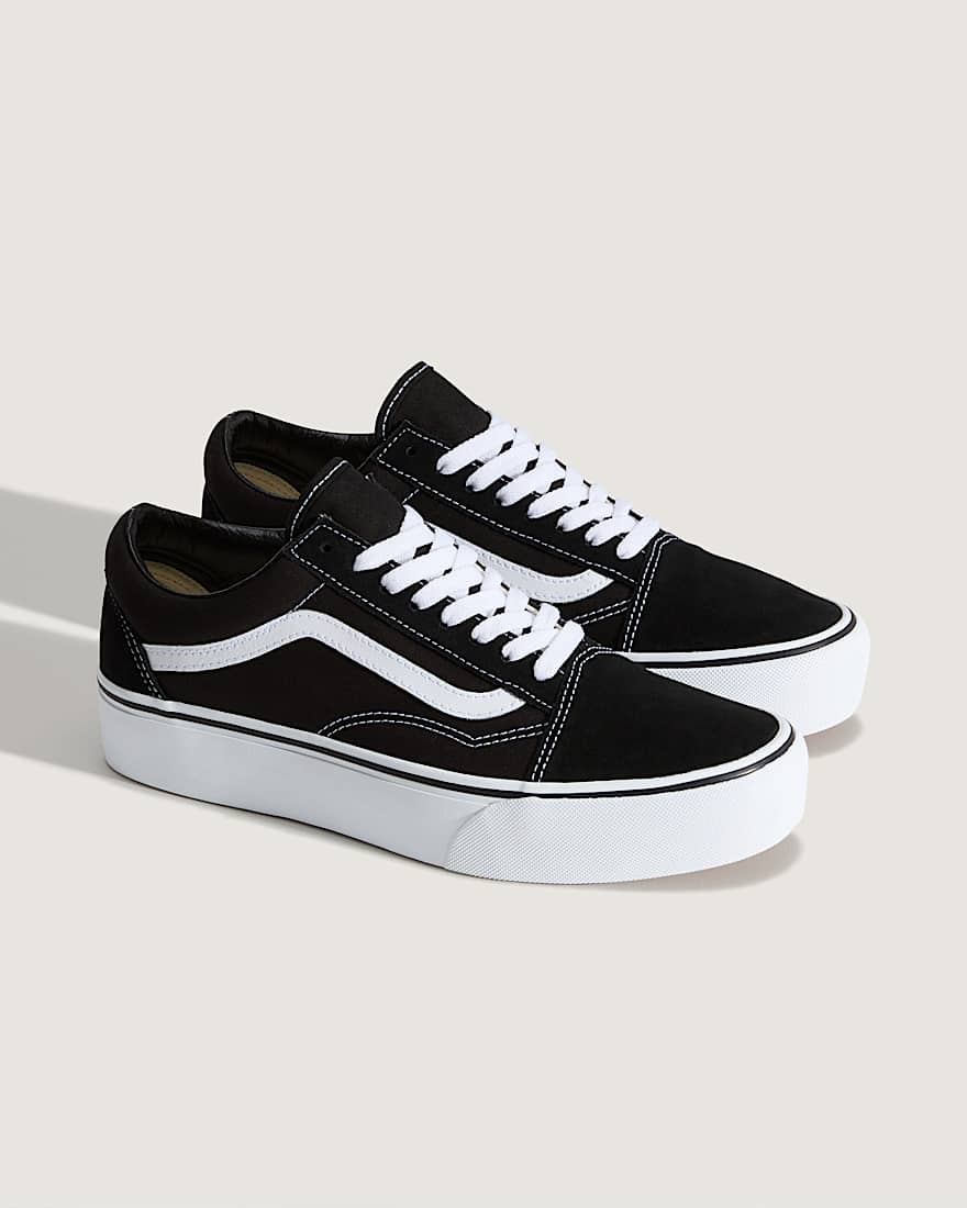 Platform Old Skool Schuhe VANS Schwarz ALT1