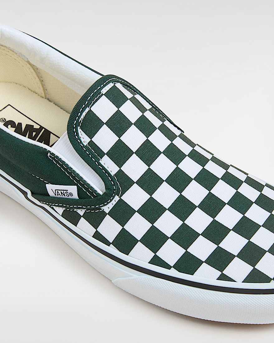 Classic SlipOn Checkerboard Schuhe VANS Grn ALT3